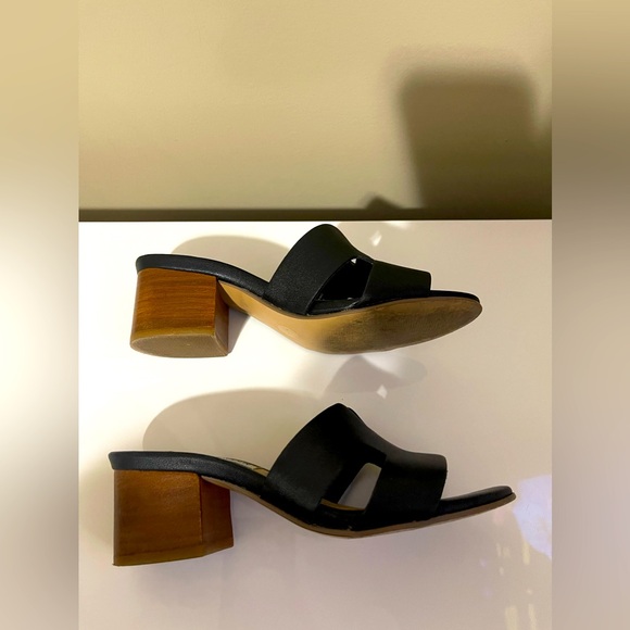 Steve by Steven Madden Foreva Block-Heel Sandals Black Size 5.5 - Picture 7 of 11